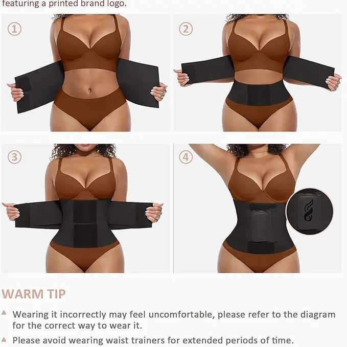 Belt Waist Cincher Ab Belt Tummy Control Body Shaper with Triple Wrap WomenB Comfortable Fabrics Nylon Adjustable Multicolor Lady Festival Womenswear Lady Comfort Fabrics Womenswear Fits Sexy Waist Trainer Springtok