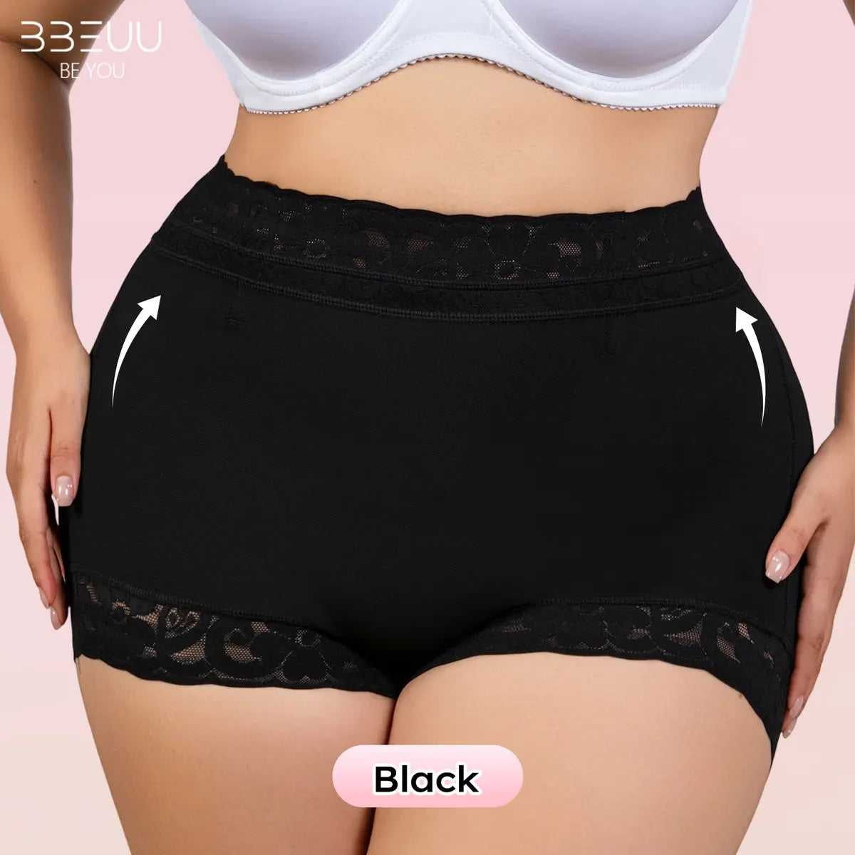 High Waist Shapewear Panty with Anti-Slip Silicone Band - Stretchy Breathable & Seamless Tummy Control Butt Lifting for Everyday Confidence Women's Basic Minimalist Multi Colors 3Pcs-BS