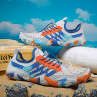 Women's Quick-Dry Water Shoes - Lightweight Breathable Strap- Sneakers Suitable for Beach, Hiking, Gym, - Minimalist Rubber Sole & Fabric Upper, All-Season Indoor/Outdoor Sports Shoes (Ideal for Swimming, Mud, and Hard Surfaces)
