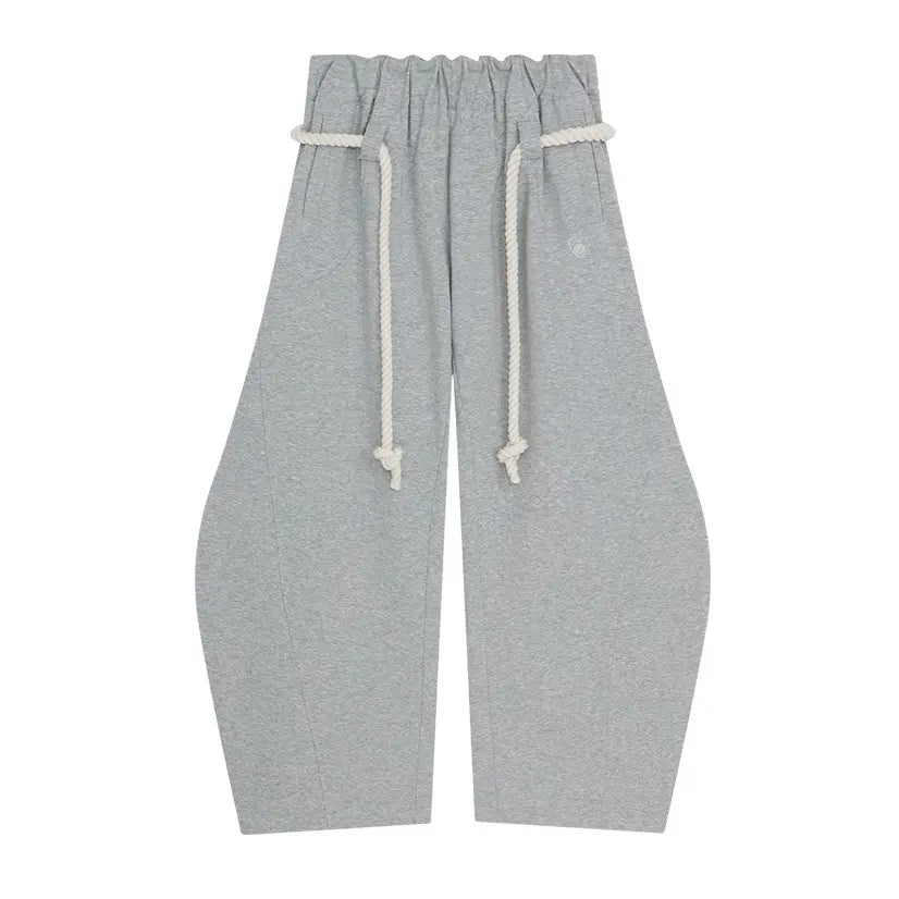 Aelfric Eden High Waist Baggy Wide-Leg Sweatpants with Pockets Drawstring Elastic Waist Casual Streetwear Vintage Streetwear Joggers