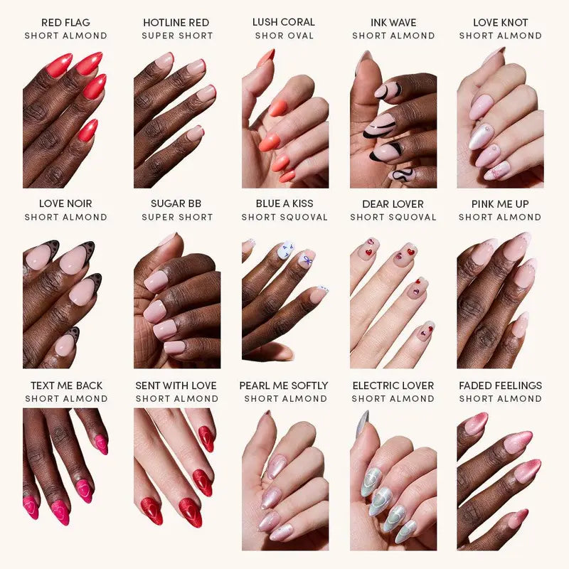 Glamnetic Love Notes Press-On Nail Collection