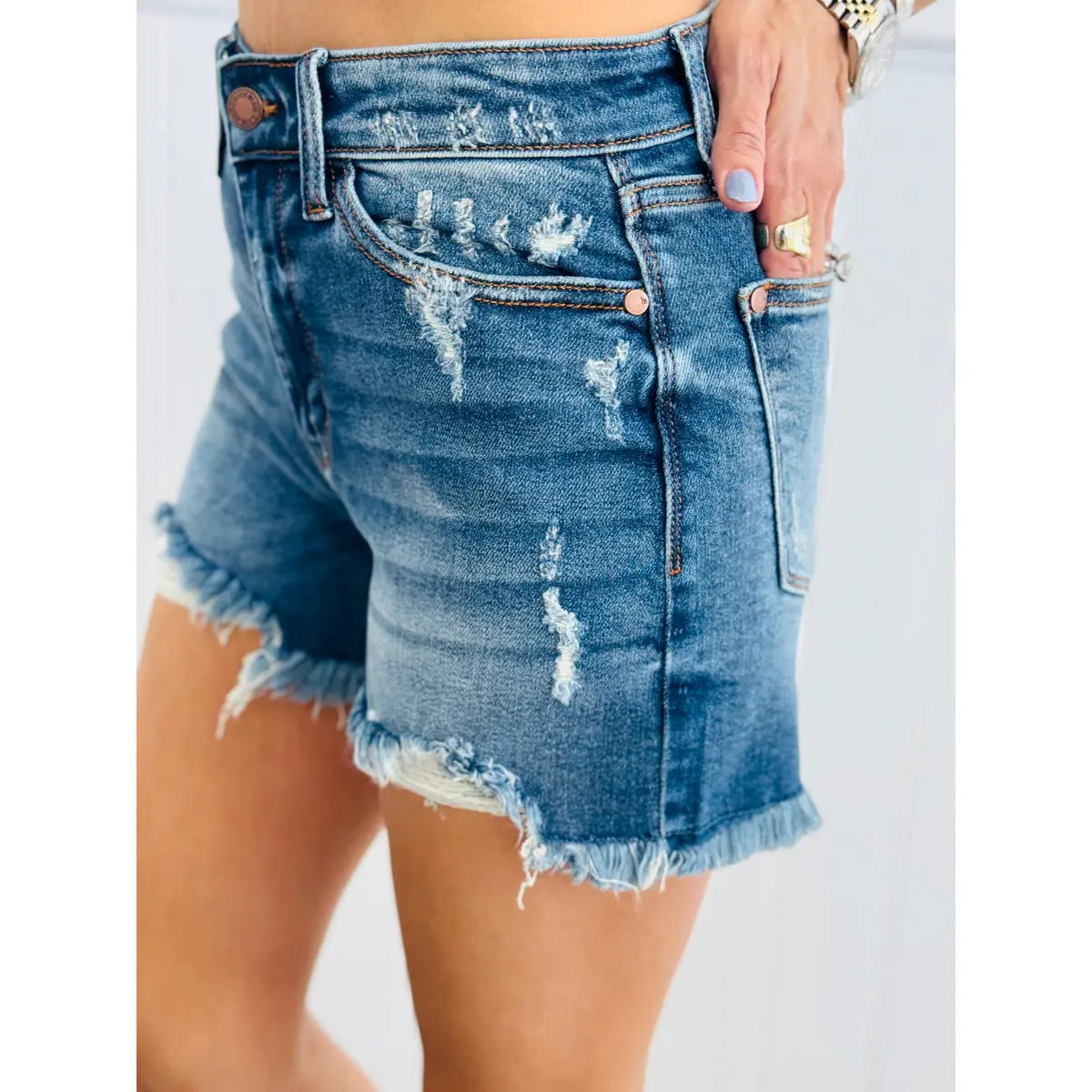 Judy Blue Double Duty Dad Shorts (Reg. and Plus)